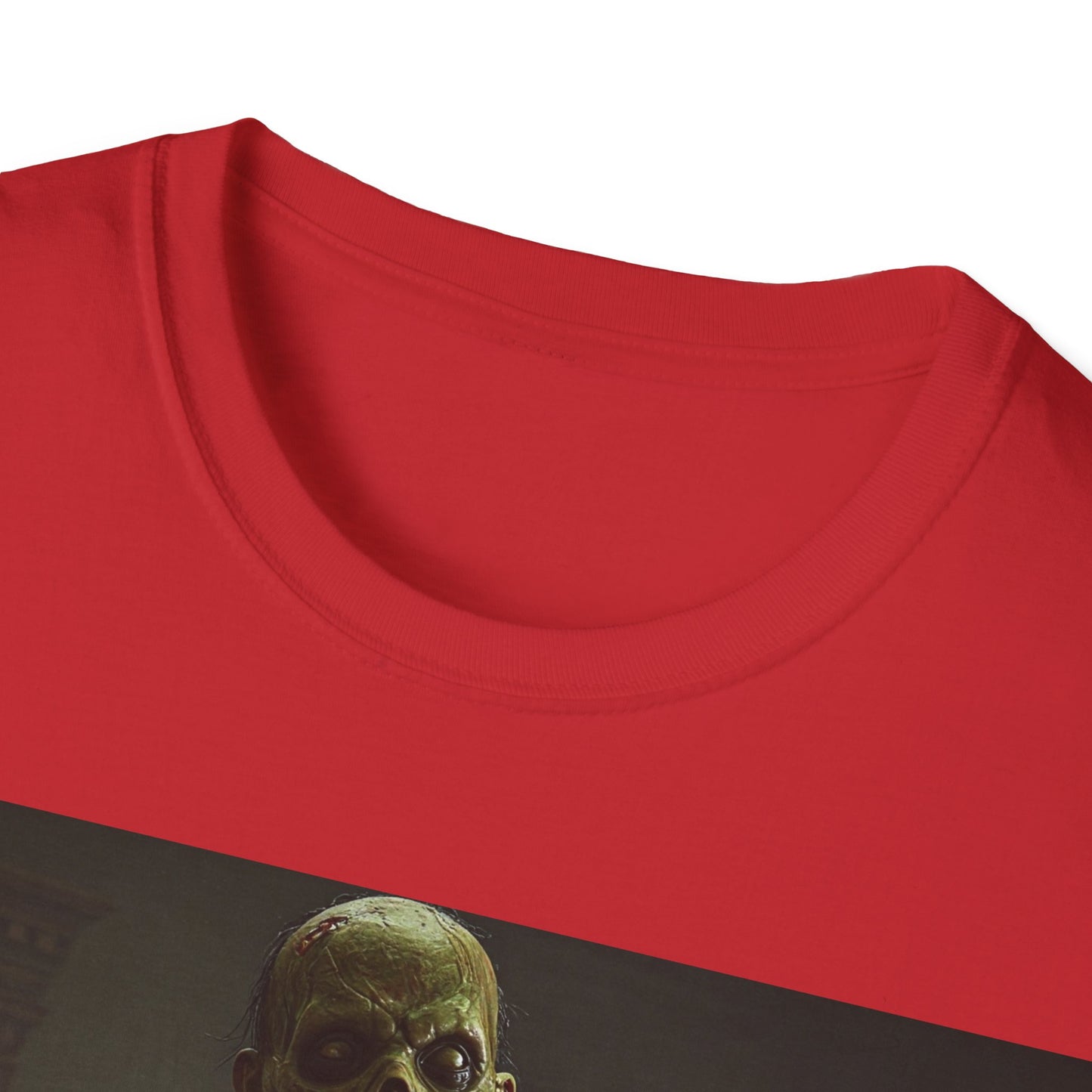 Apocalyptic Portrait Tee, bold, decaying zombie graphic