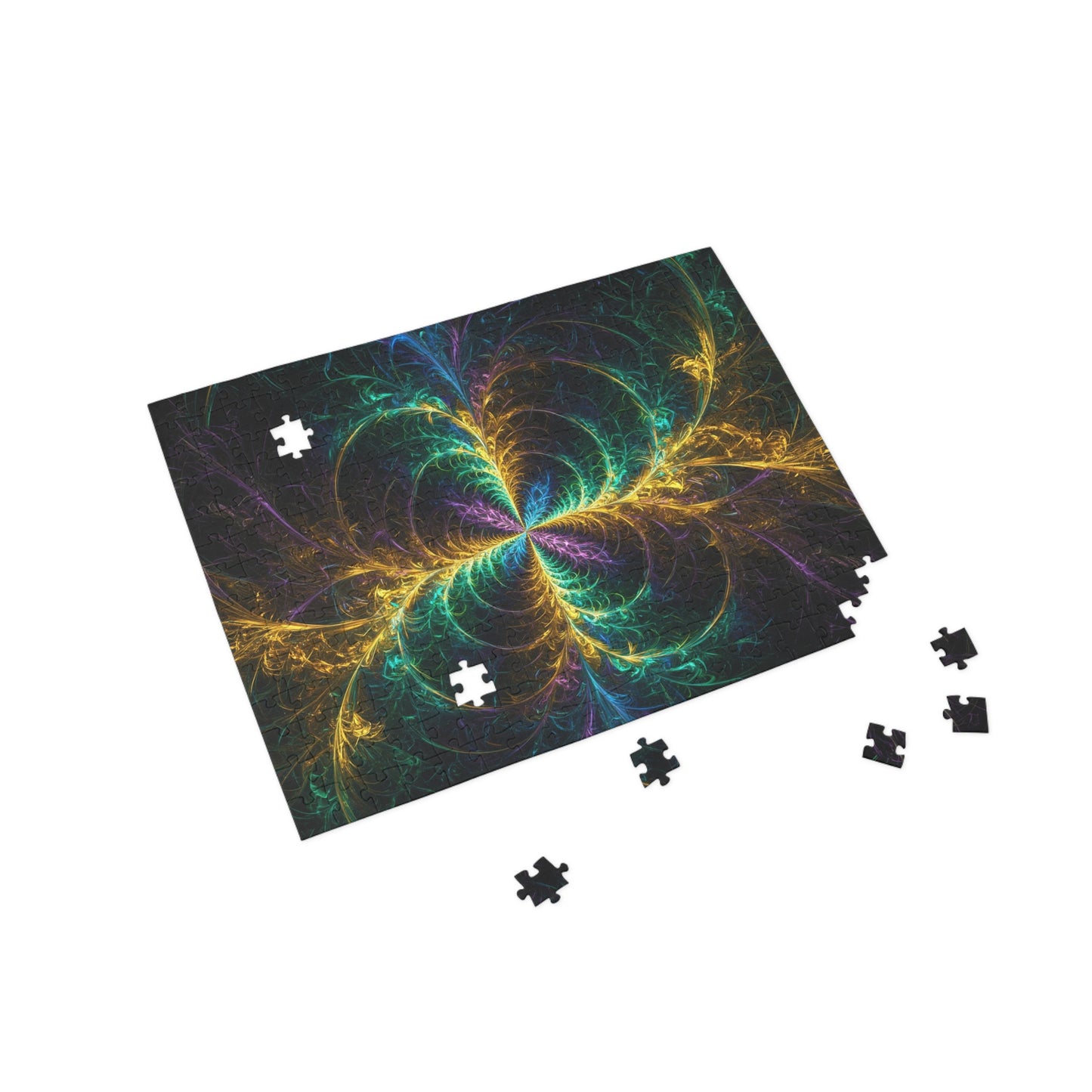 Colorful Fractal Puzzle (96, 252, 500, 1000-Piece) - Relaxing Brain Teaser for All Ages