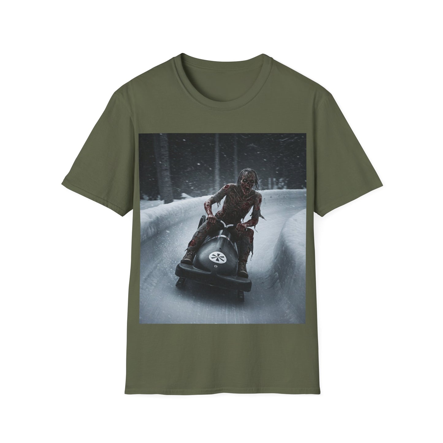 UK - Winter Adventure Unisex Softstyle T-Shirt - Snowmobiling Graphic Tee