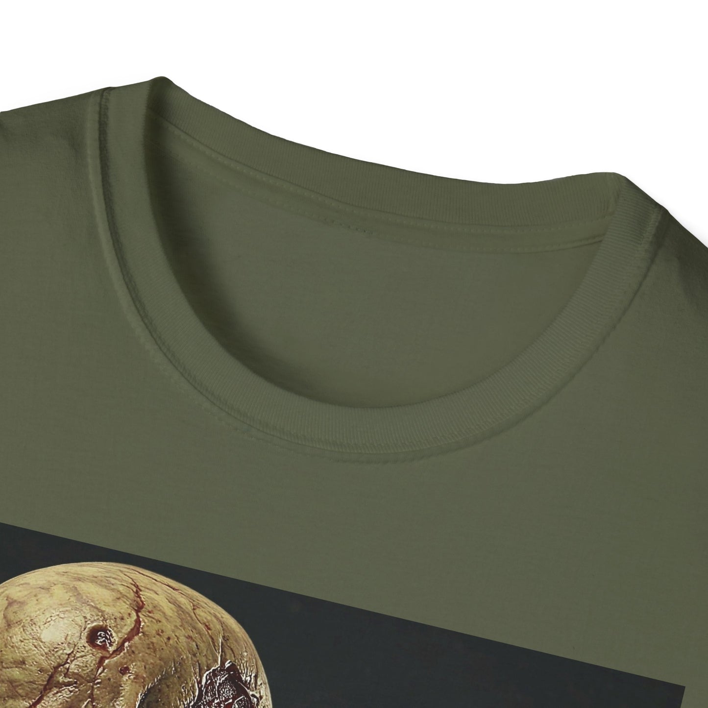 Apocalyptic Portrait Tee, bold, decaying zombie graphic