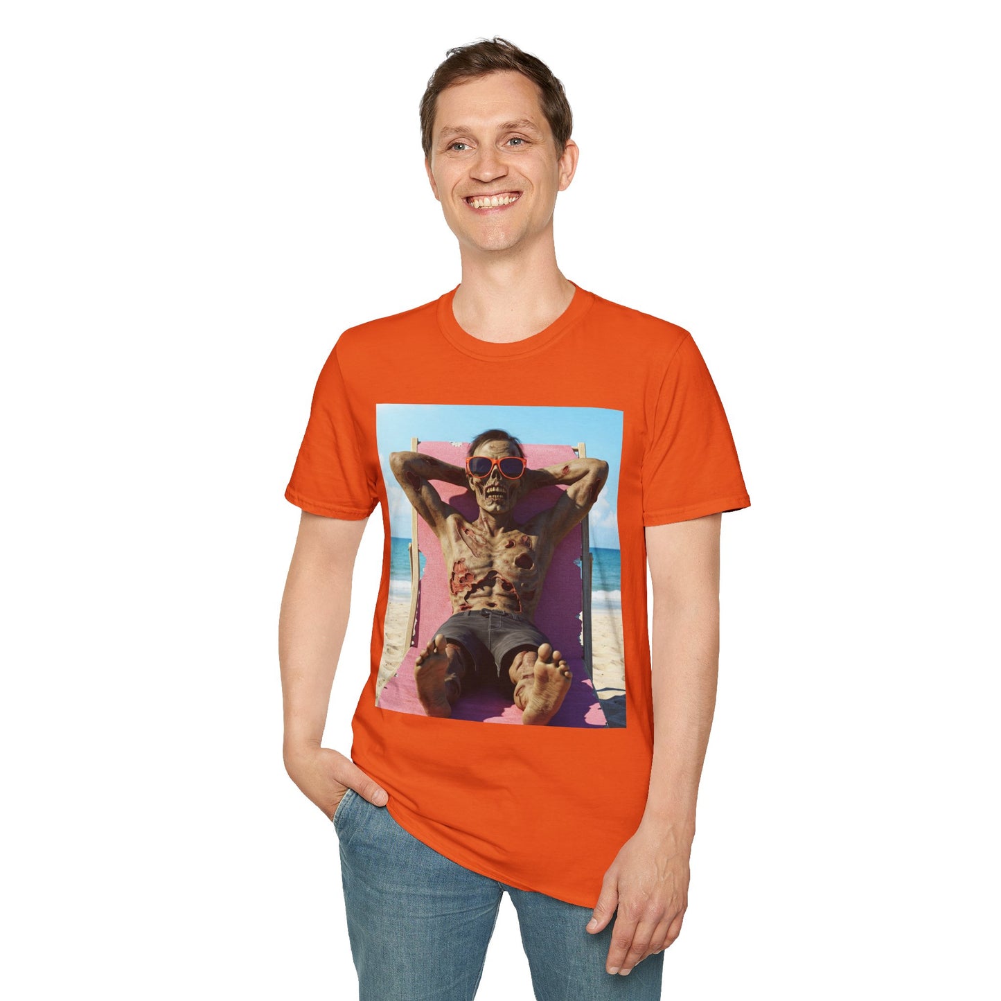 Beach Vibes Skeleton Unisex T-Shirt - Cool Summer Graphic Tee