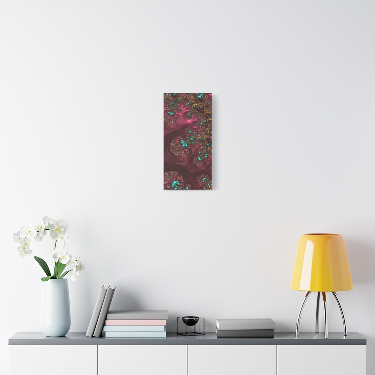 Abstract Art Canvas Print - Vibrant Fractal Design for Home Decor