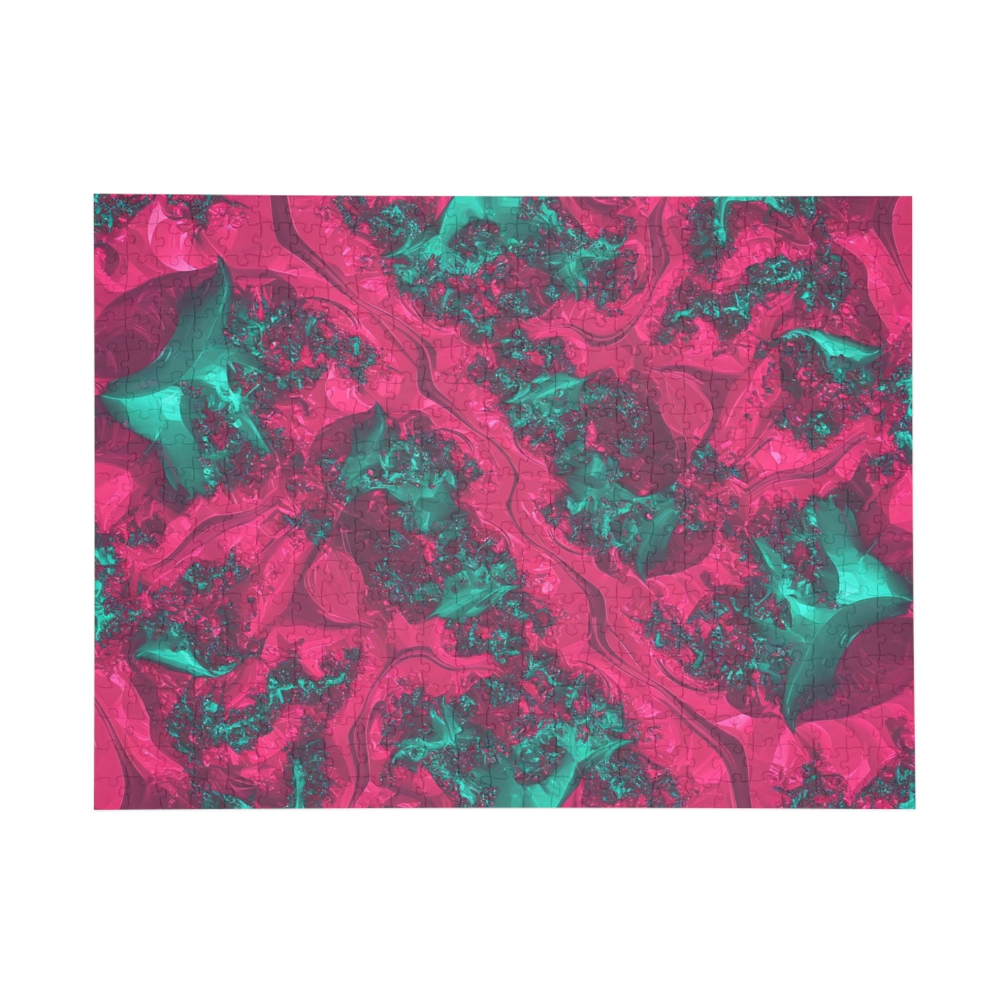 Abstract Fractal Puzzle – 96, 252, 500, 1000 Pieces – Vibrant Artistic Design for Relaxation and Fun