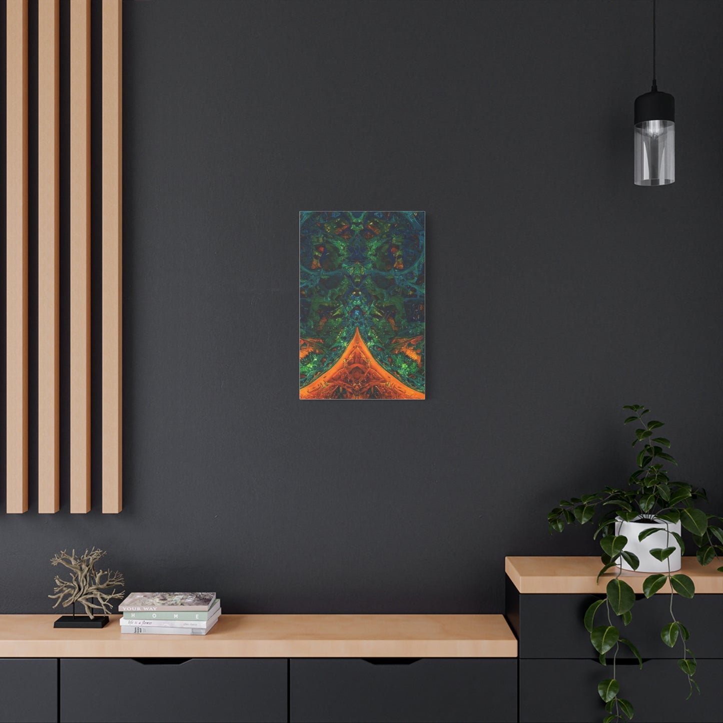 Vibrant Abstract Fractal Art Canvas Print