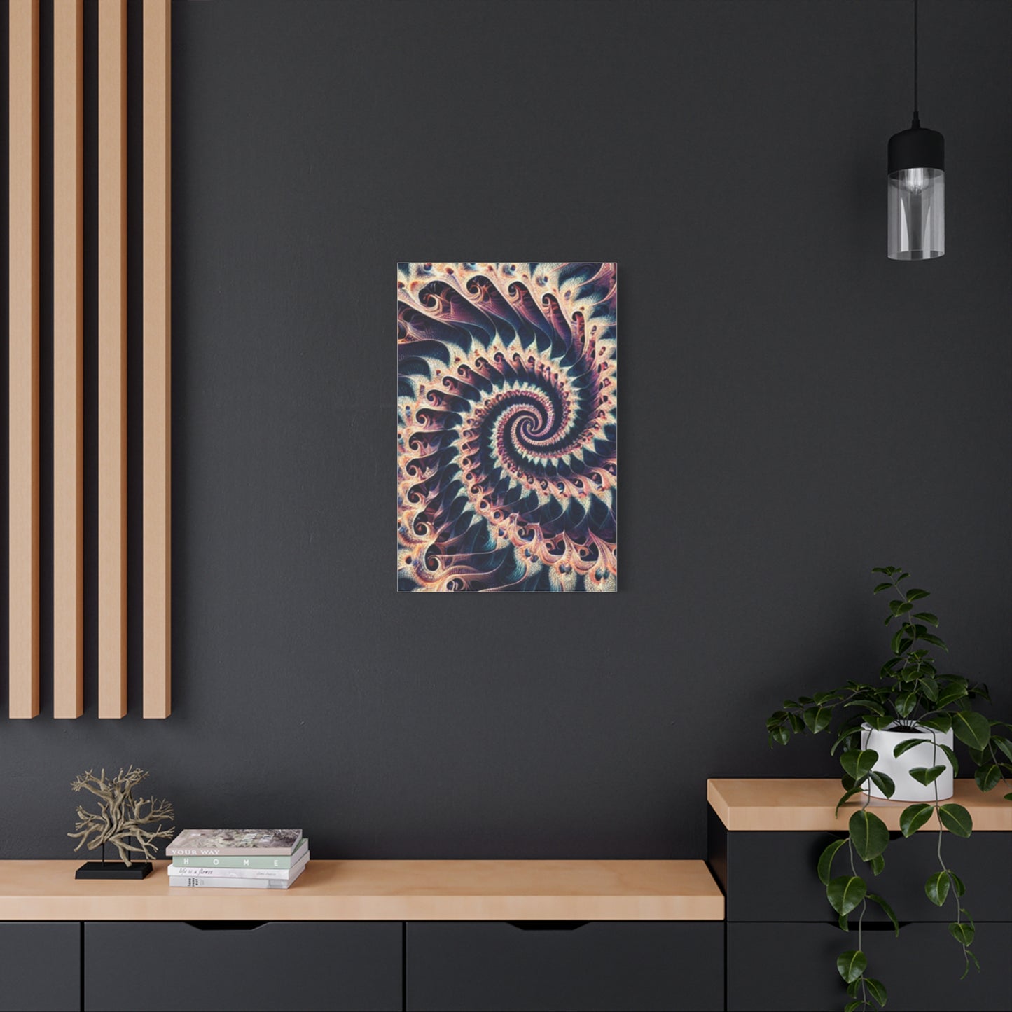Abstract Spiral Art Canvas Print - Modern Home Decor for Art Lovers