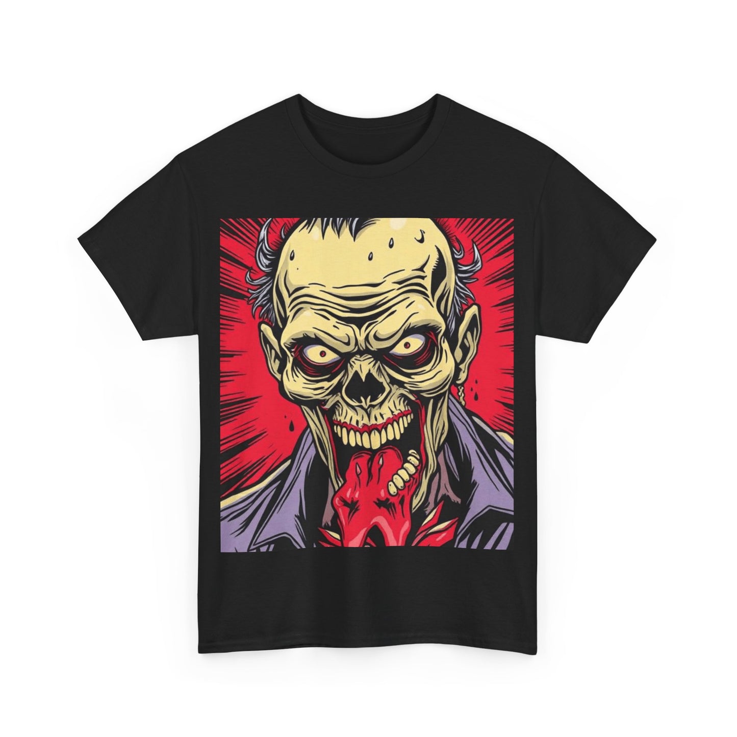 UK - Unisex Heavy Cotton Tee - Horror Skull Graphic Tee