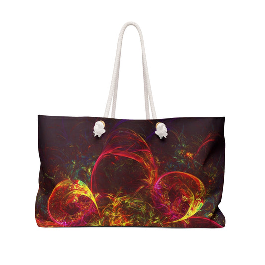 Vibrant Swirl Weekender Bag - Colorful Travel Tote for Getaways