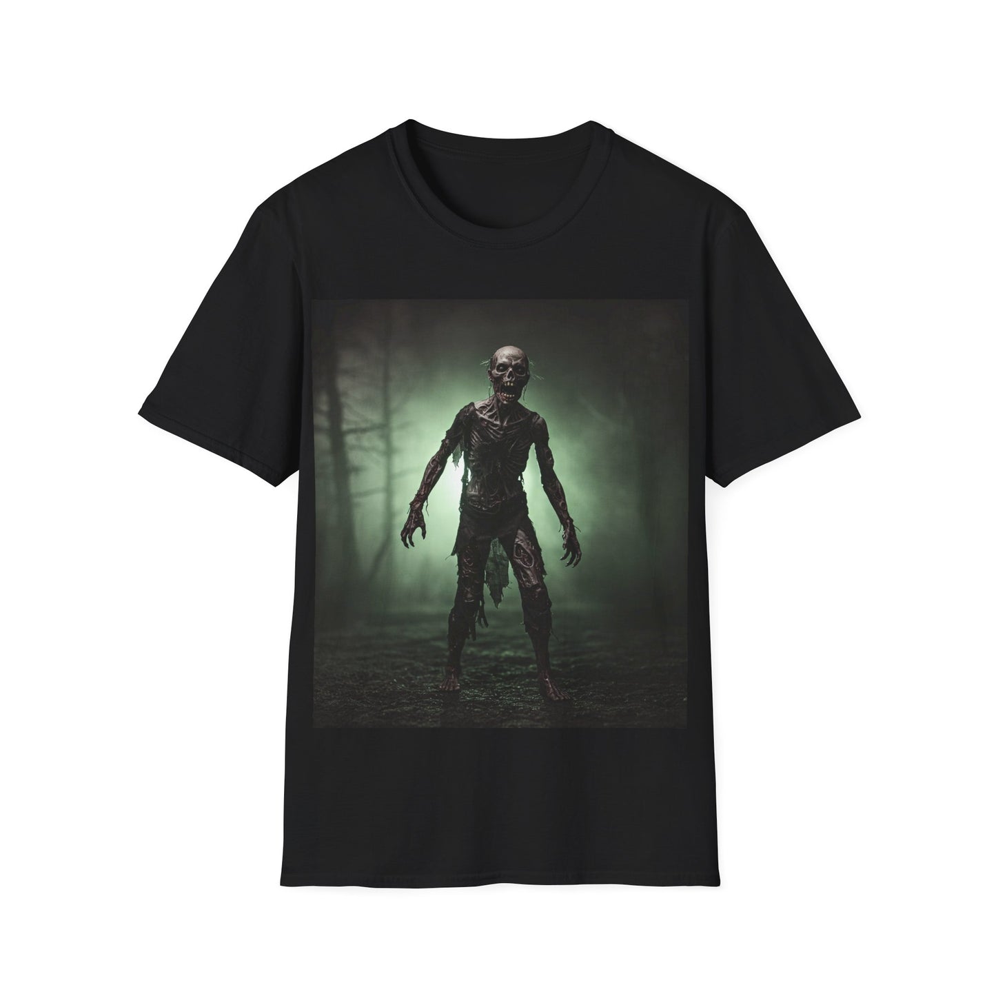 UK - Unisex Horror Graphic Tee - Spooky Zombie Design for Halloween