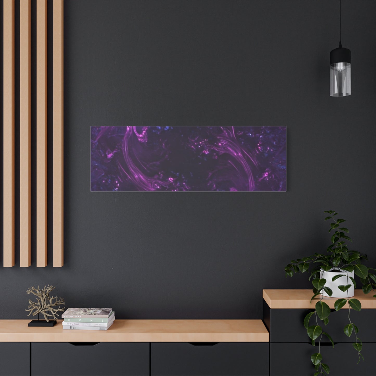 Abstract Purple Fractal Canvas Print - Artistic Wall Décor