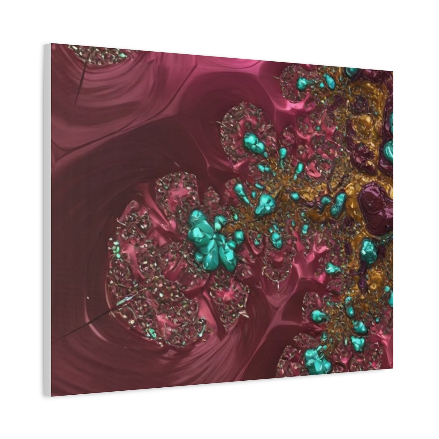 Abstract Art Canvas Print - Vibrant Fractal Design for Home Decor