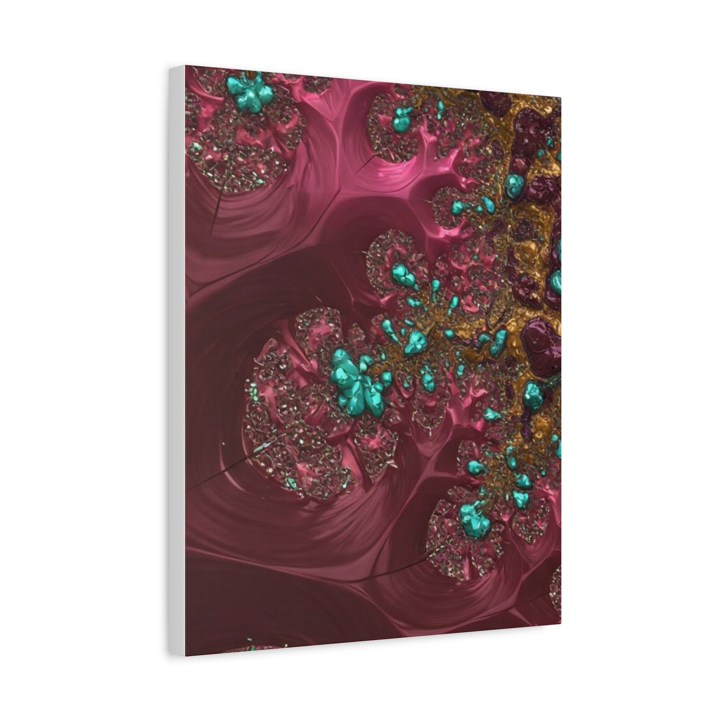 Abstract Art Canvas Print - Vibrant Fractal Design for Home Decor
