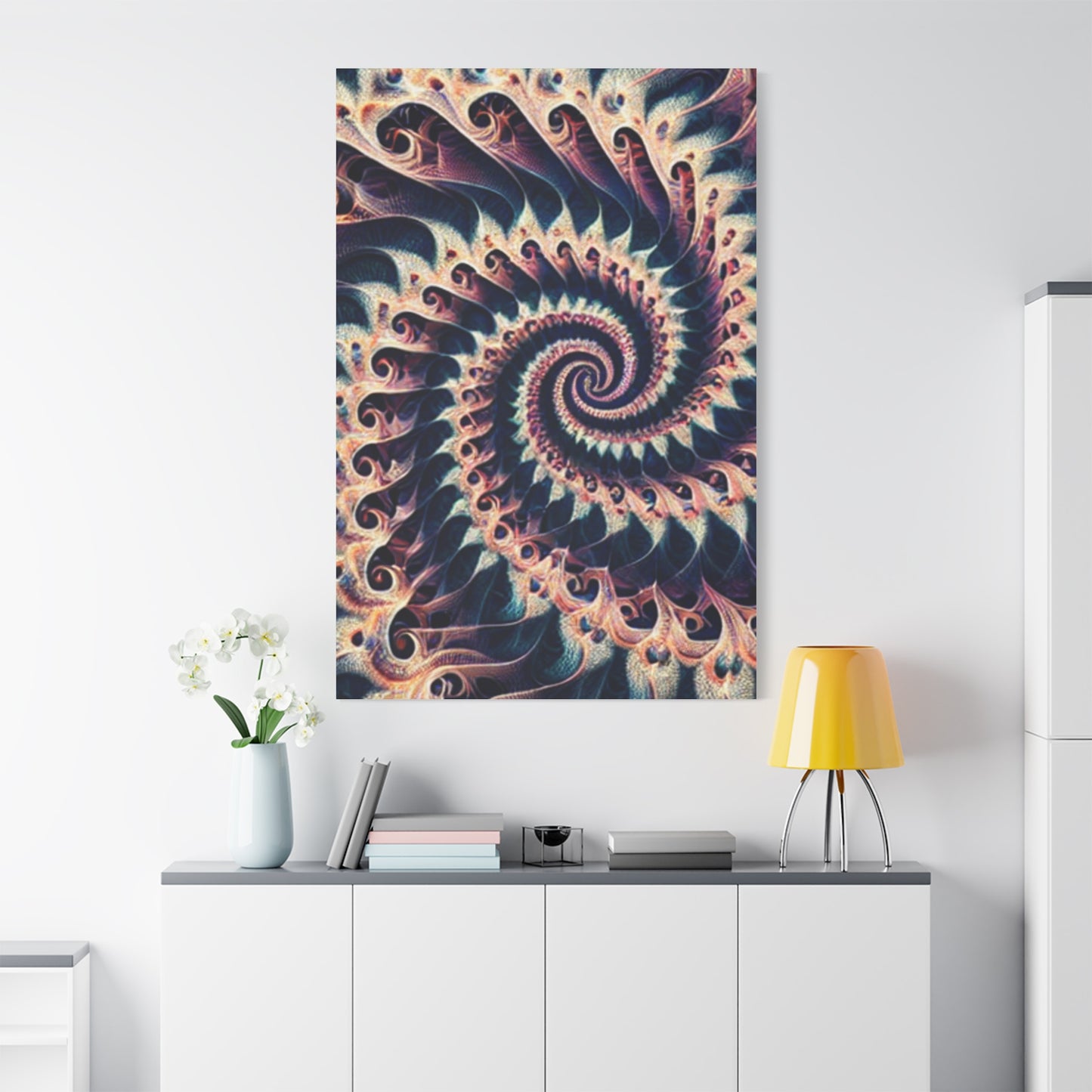 Abstract Spiral Art Canvas Print - Modern Home Decor for Art Lovers