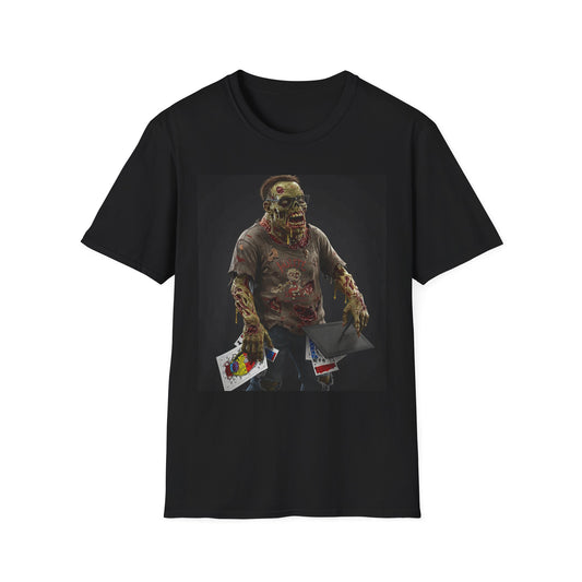 Zombie Graphic Unisex Softstyle T-Shirt - Perfect for Halloween and Casual Wear