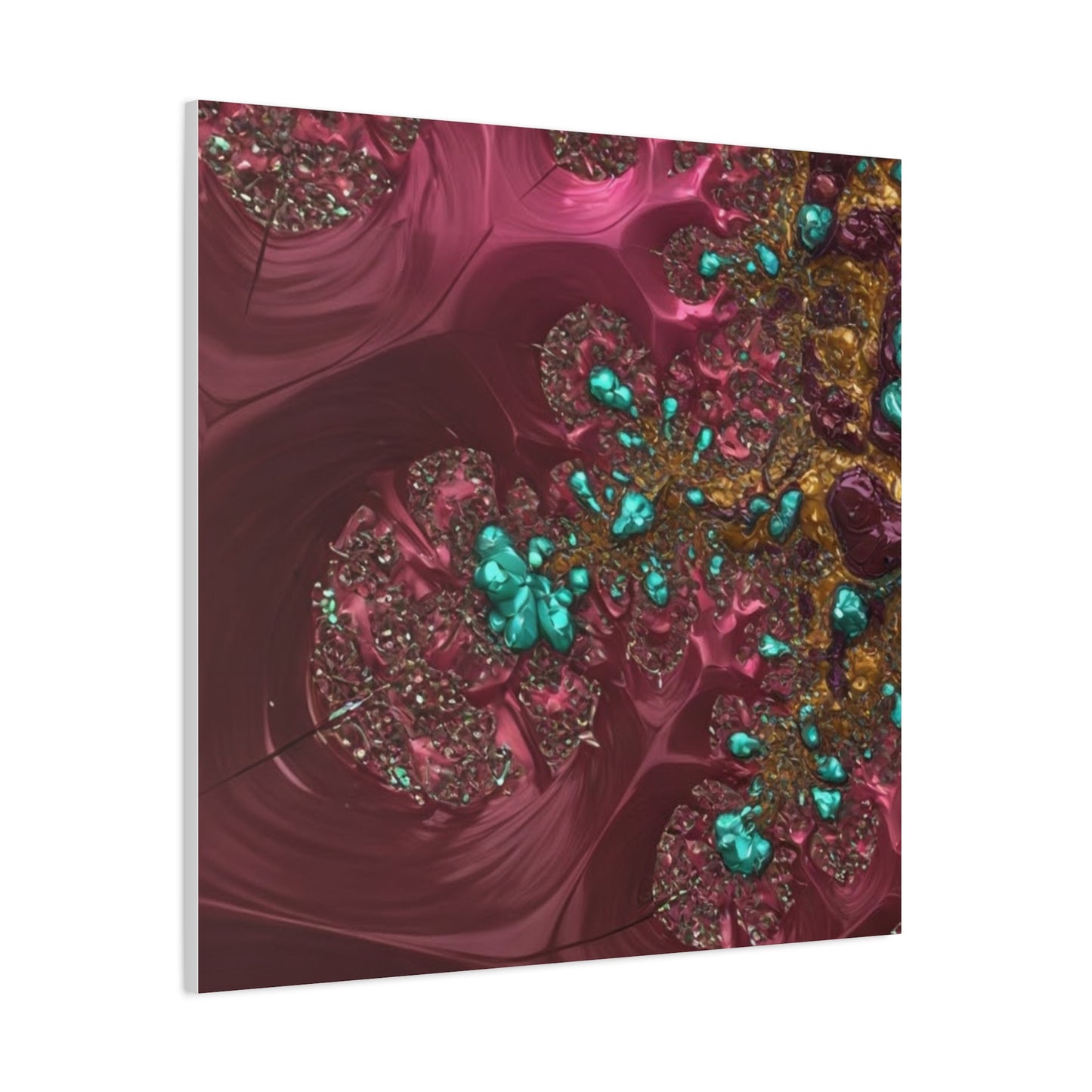Abstract Art Canvas Print - Vibrant Fractal Design for Home Decor