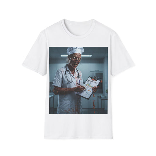 UK - Funny Zombie Doctor T-Shirt - Unisex Softstyle, Halloween Gift