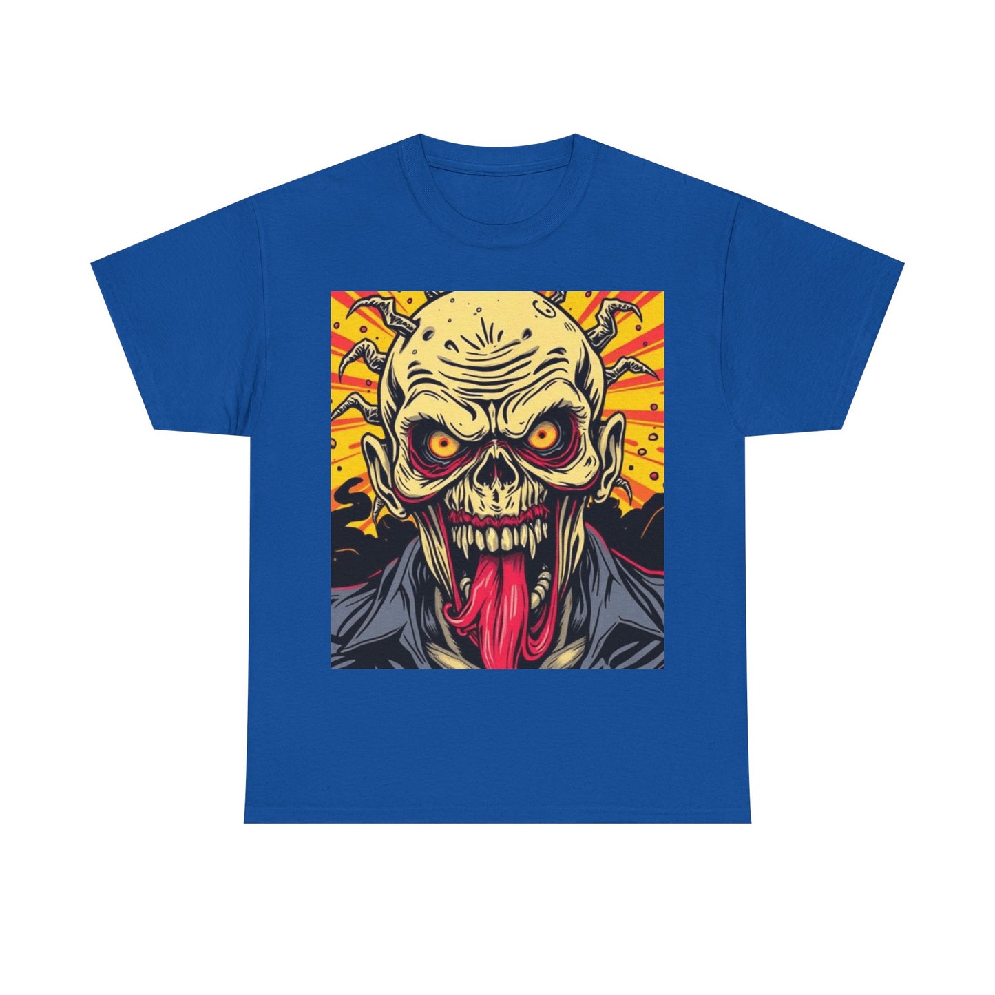 UK - Zombie Graphic Unisex Heavy Cotton Tee - Horror Fan Apparel