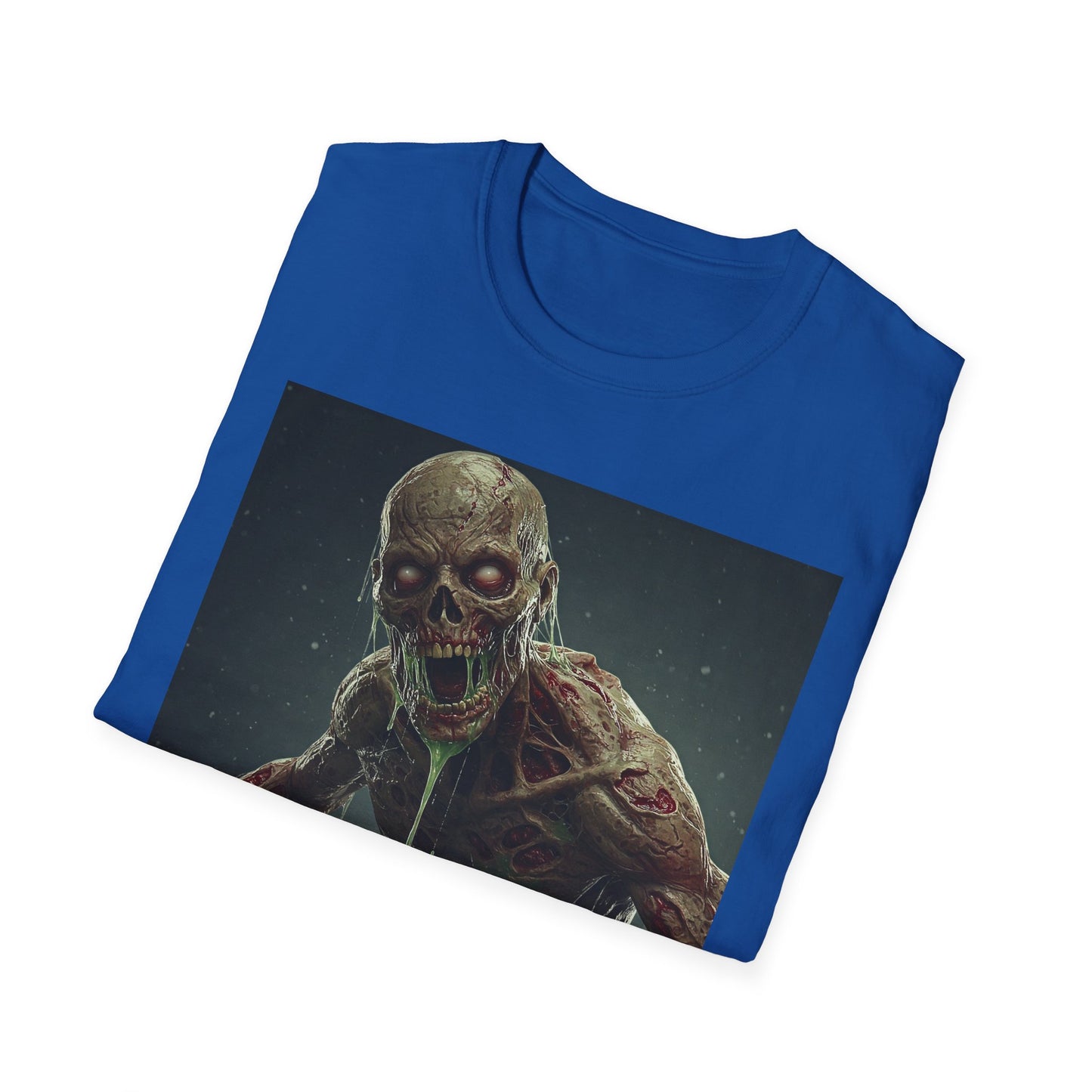 Apocalyptic Portrait Tee, bold, decaying zombie graphic
