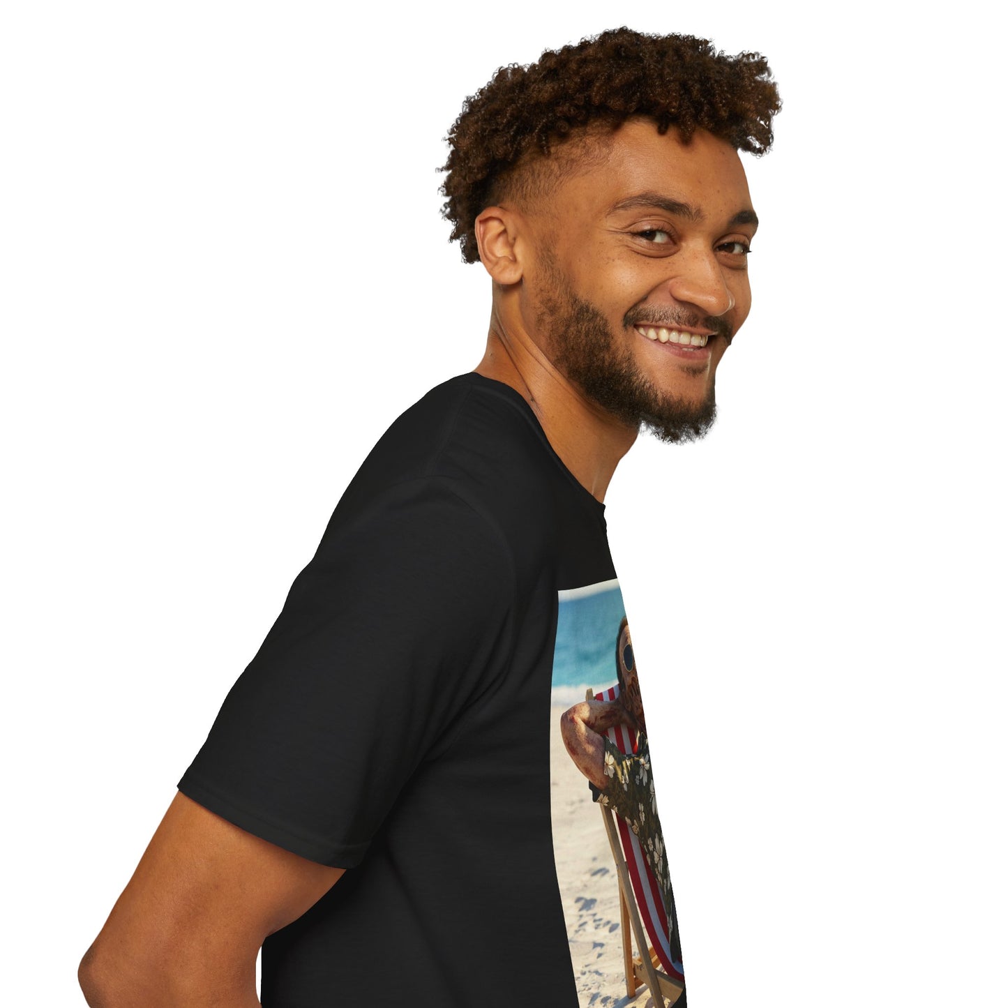 Chill Vibes Unisex Softstyle T-Shirt - Beach Relaxation Design
