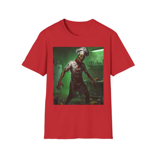 Zombie Chef Unisex Softstyle T-Shirt - Perfect for Halloween and Horror Fans