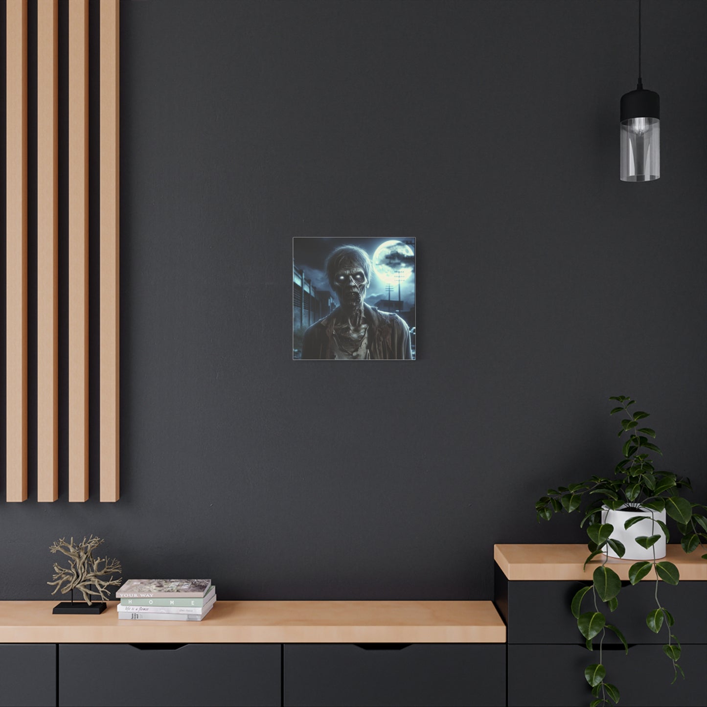 Zombie Wall Art Canvas - Spooky Home Decor