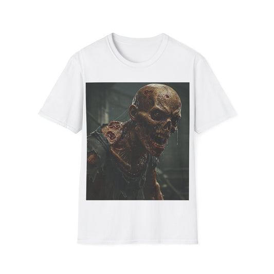 UK - Unisex Softstyle T-Shirt with Zombie Design | Perfect for Halloween and Horror Fans
