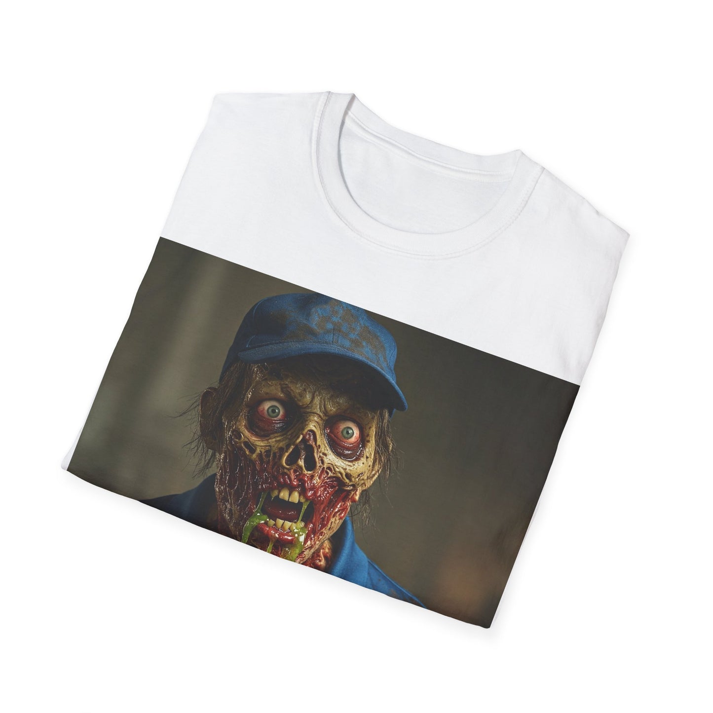 UK - Horror Pizza Delivery Zombie T-Shirt - Unisex Softstyle Tee