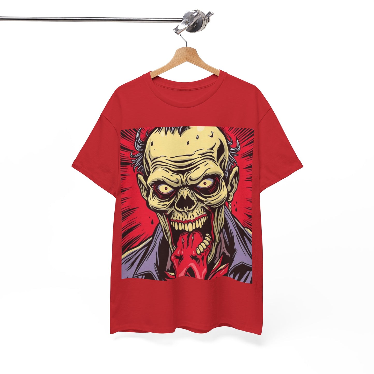 UK - Unisex Heavy Cotton Tee - Horror Skull Graphic Tee