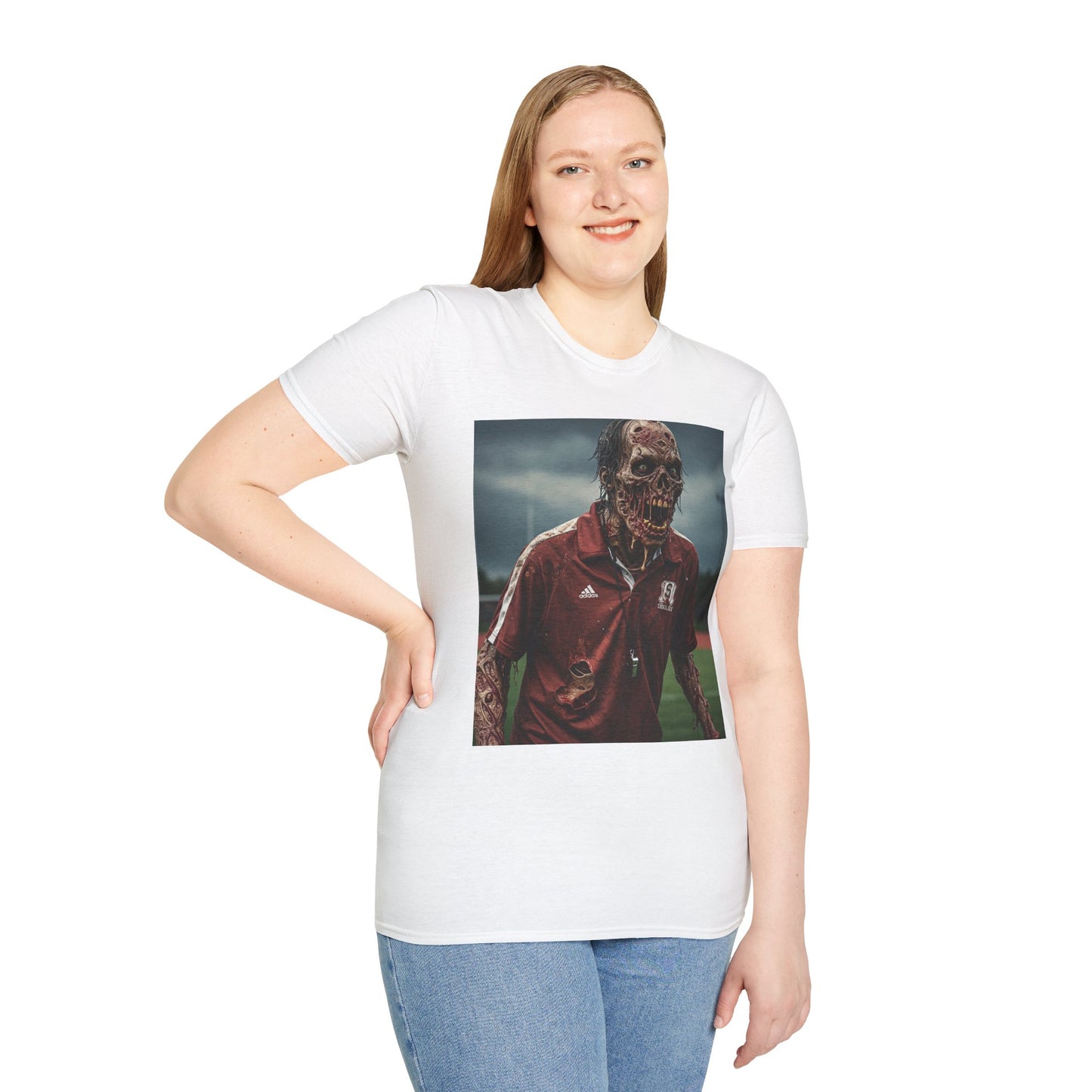 Zombie Horror Unisex Softstyle T-Shirt - Perfect for Halloween and Casual Wear