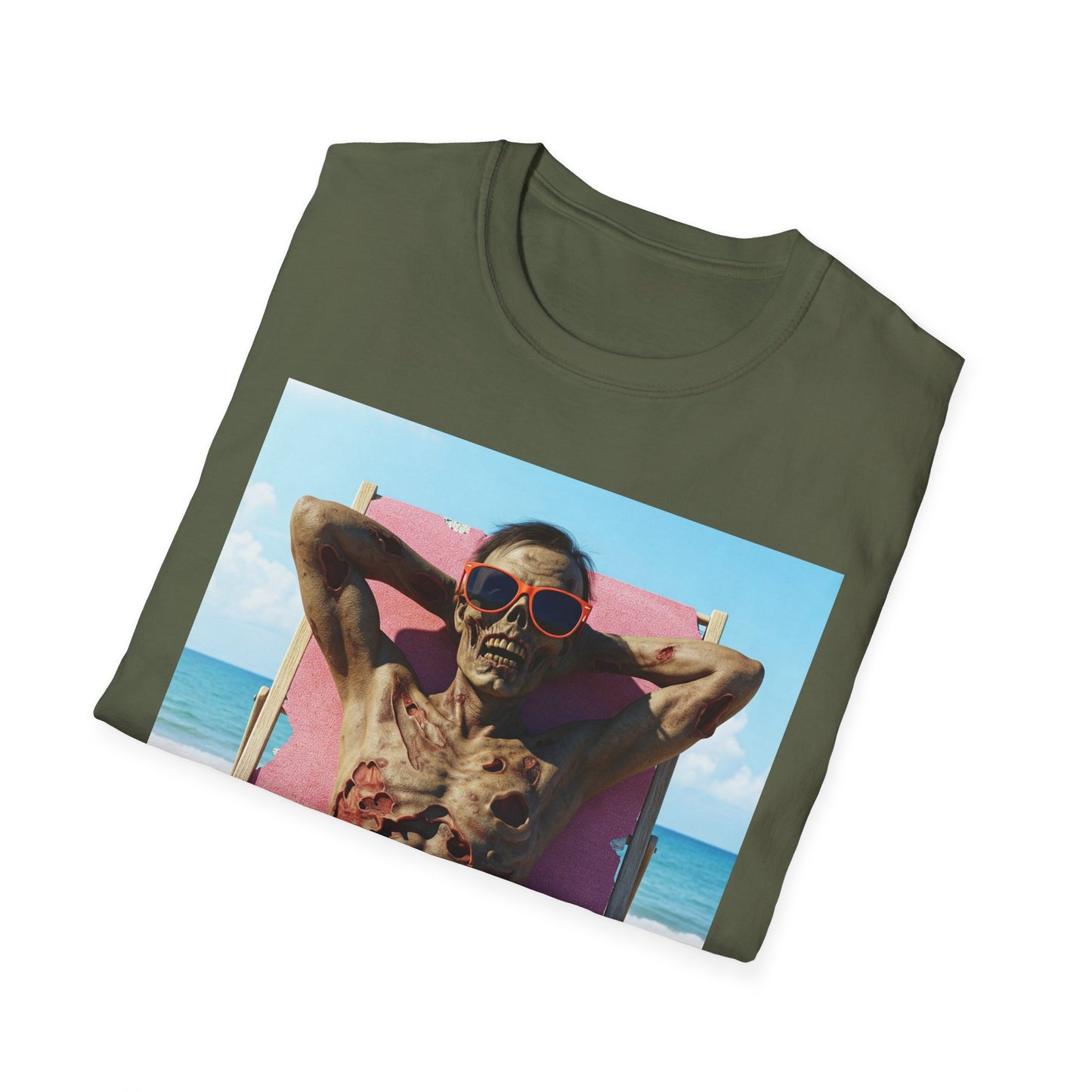 Beach Vibes Skeleton Unisex T-Shirt - Cool Summer Graphic Tee