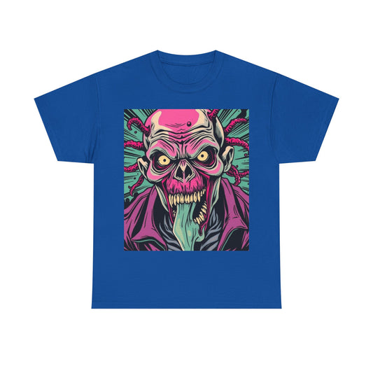 UK - Unisex Heavy Cotton Tee - Bold Graphic Zombie Design