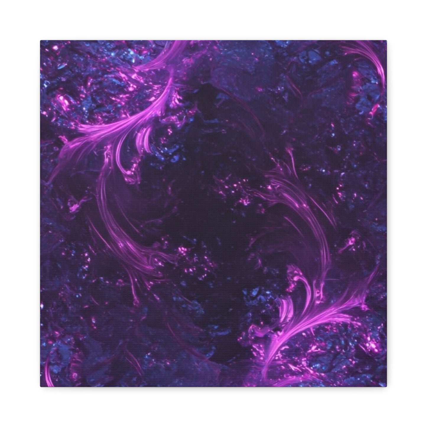Abstract Purple Fractal Canvas Print - Artistic Wall Décor