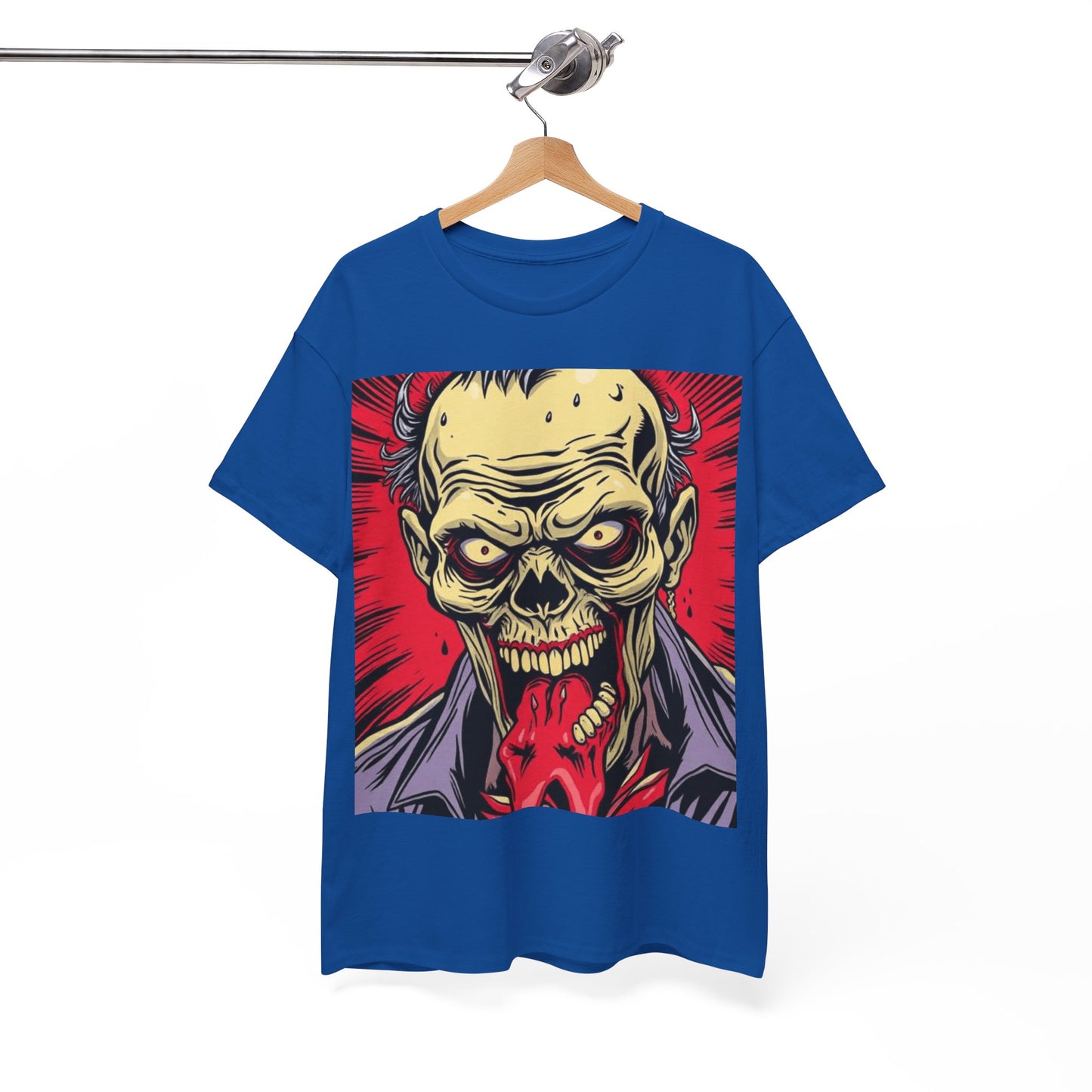 UK - Unisex Heavy Cotton Tee - Horror Skull Graphic Tee