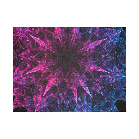 Colorful Fractal Star Puzzle - 500-Piece Jigsaw for Relaxation & Fun