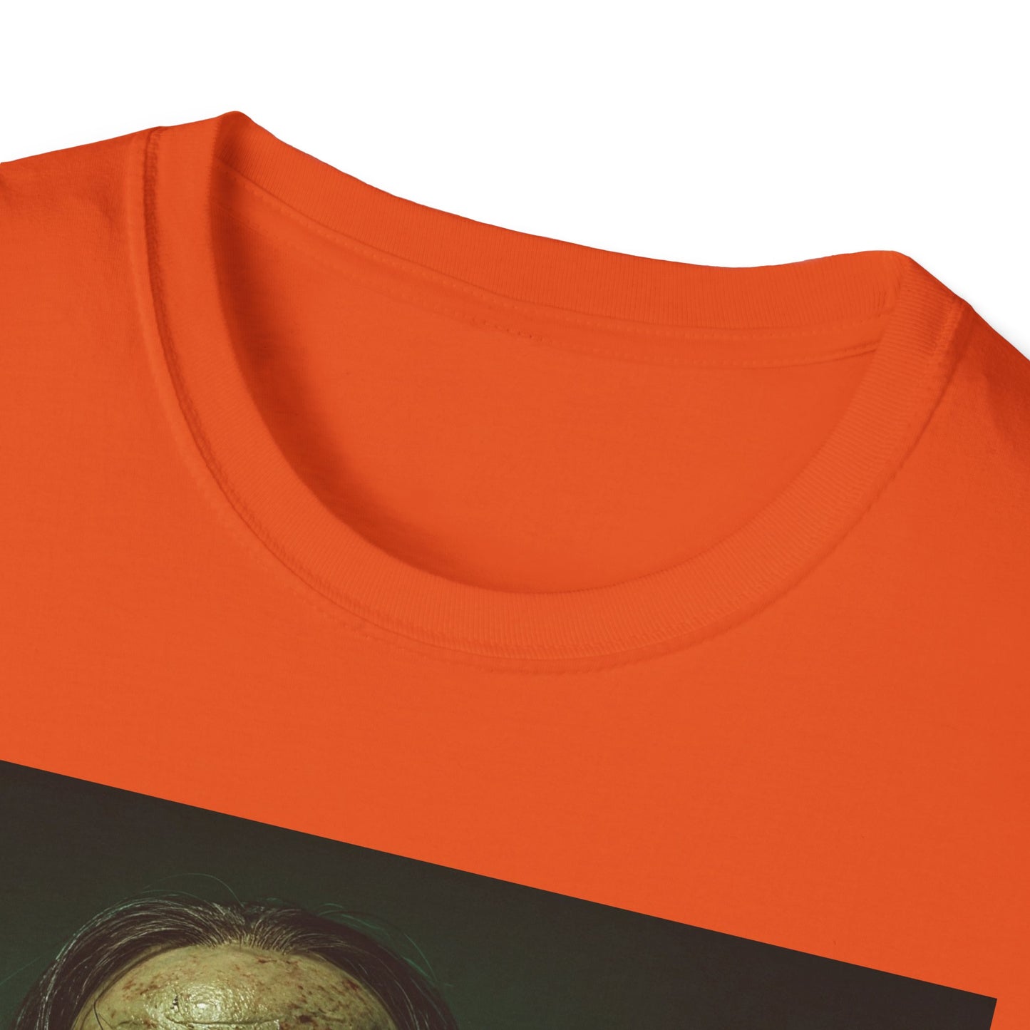 Apocalyptic Portrait Tee, bold, decaying zombie graphic