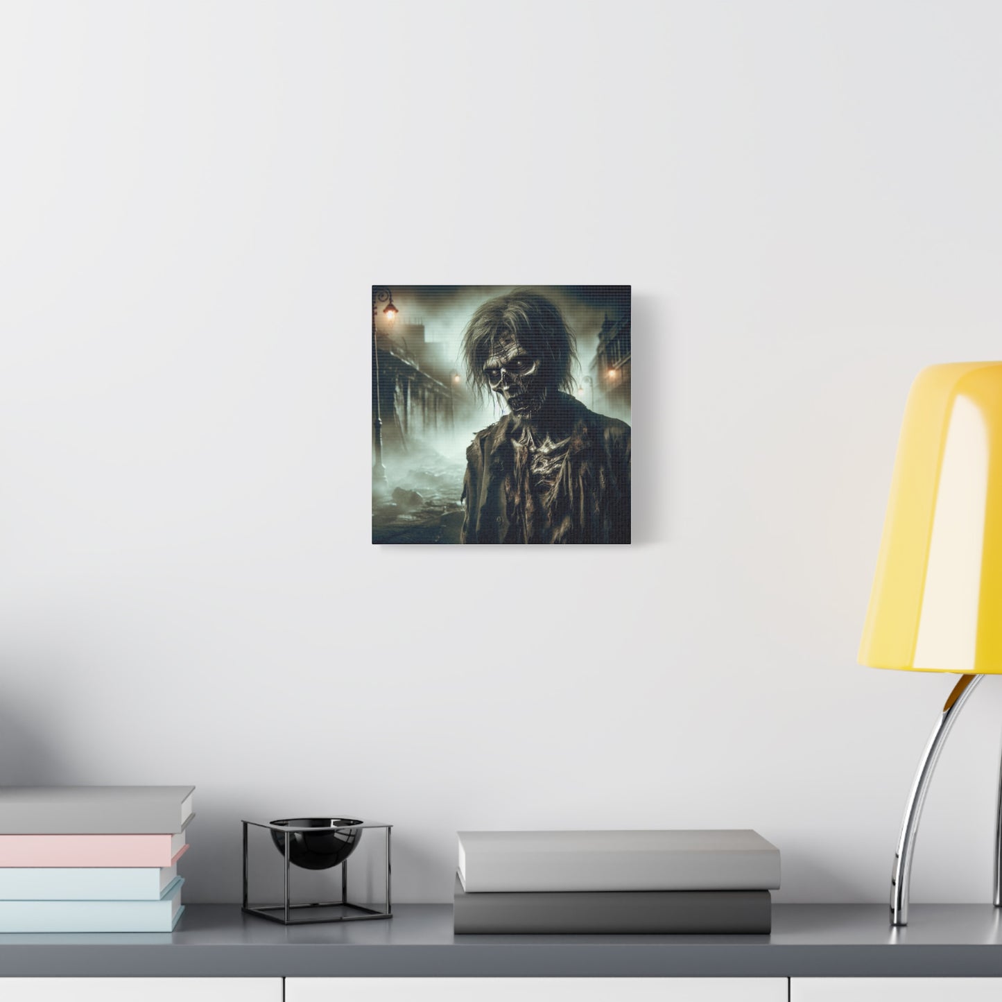 Zombie Portrait Matte Canvas Wall Art