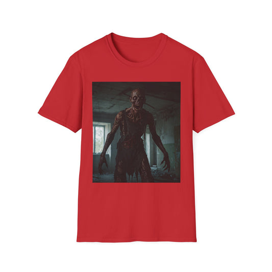 Creepy Horror Graphic Unisex T-Shirt – Perfect for Halloween and Haunted House Lovers