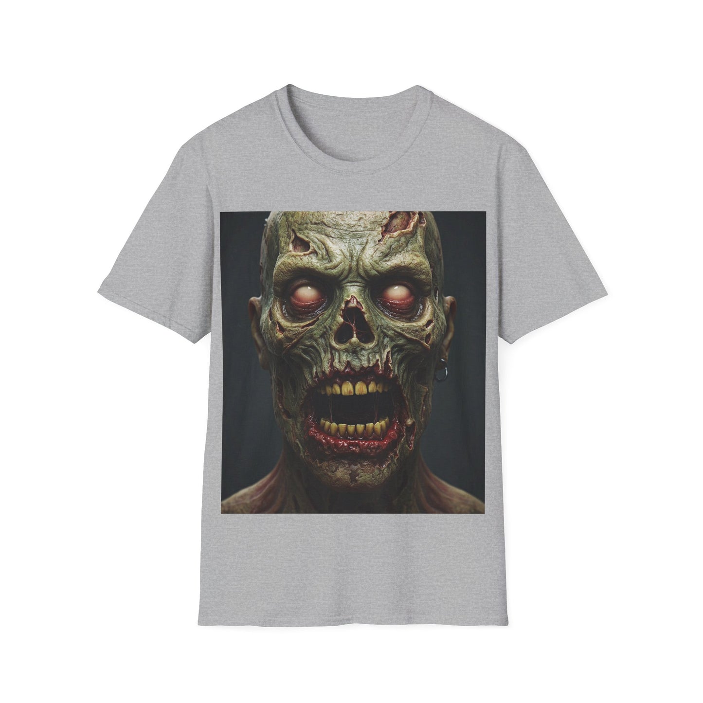 UK - Zombie Apocalypse Apocalyptic Portrait Tee, bold, decaying zombie graphic