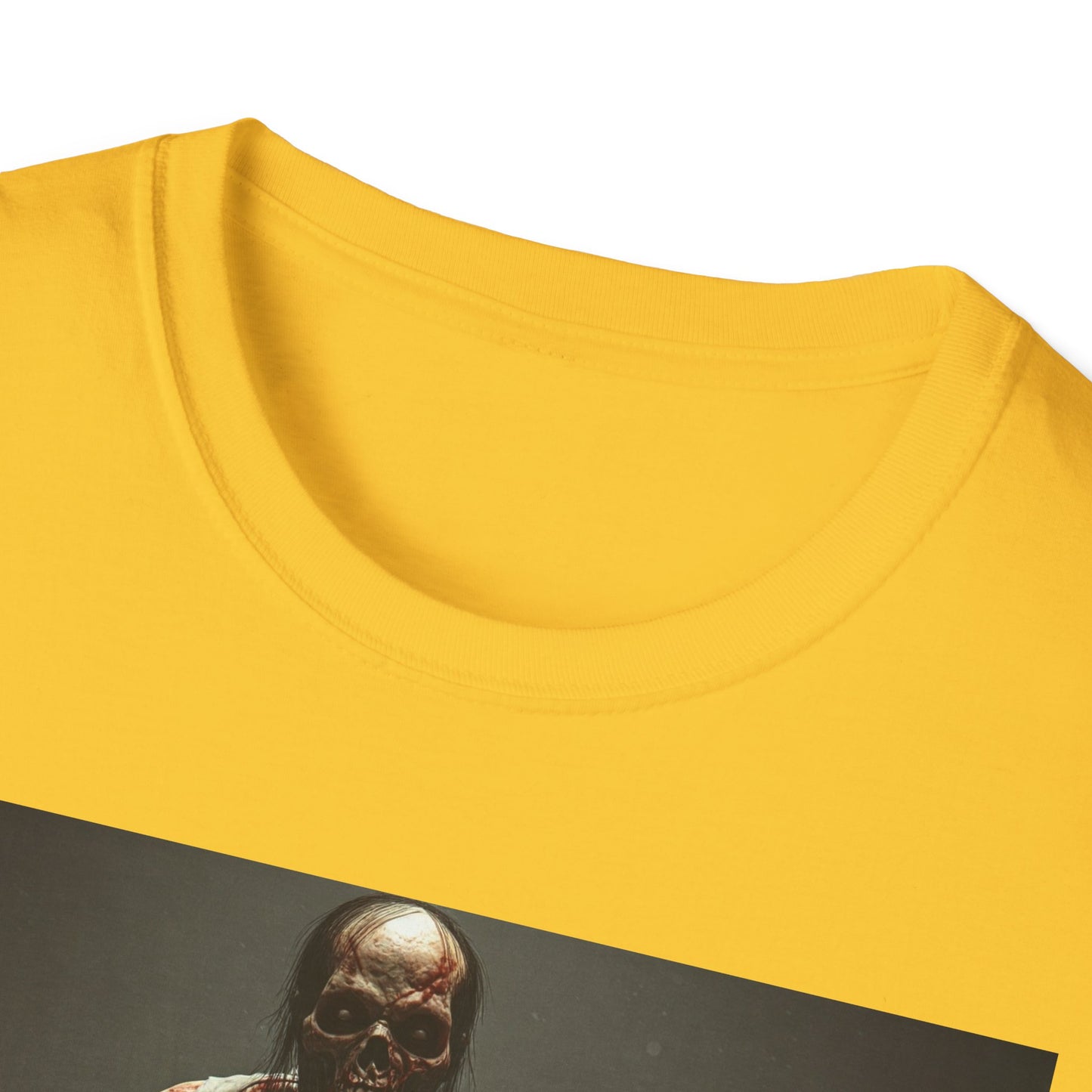 Apocalyptic Portrait Tee, bold, decaying zombie graphic