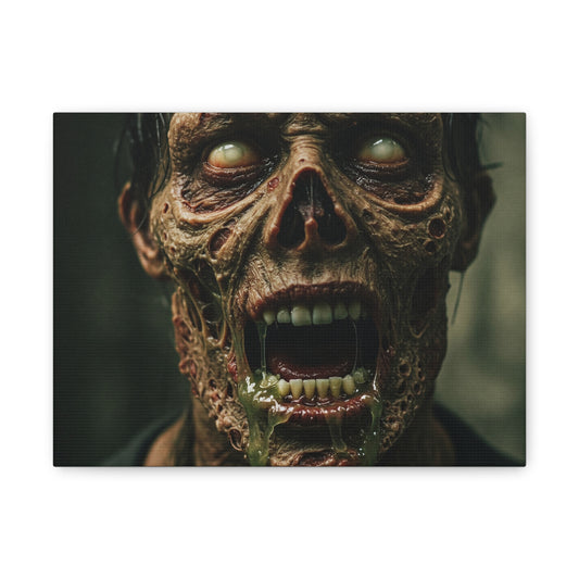 Creepy Zombie Canvas Art - Spooky Home Decor for Halloween Lovers