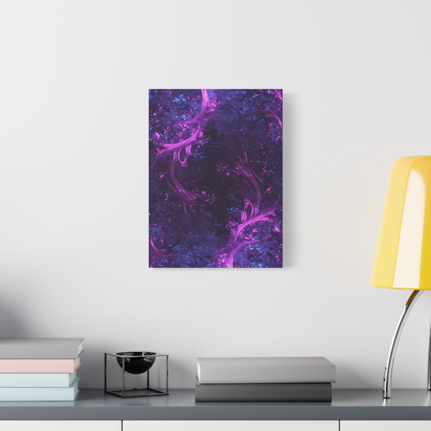 Abstract Purple Fractal Canvas Print - Artistic Wall Décor