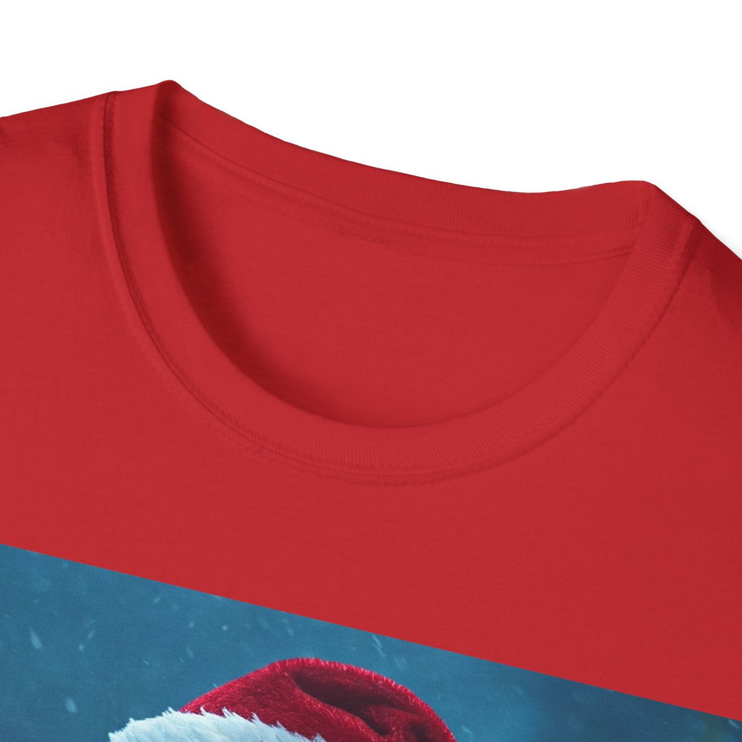 UK - Spooky Christmas Apocalyptic Portrait Tee, bold, decaying zombie graphic cat