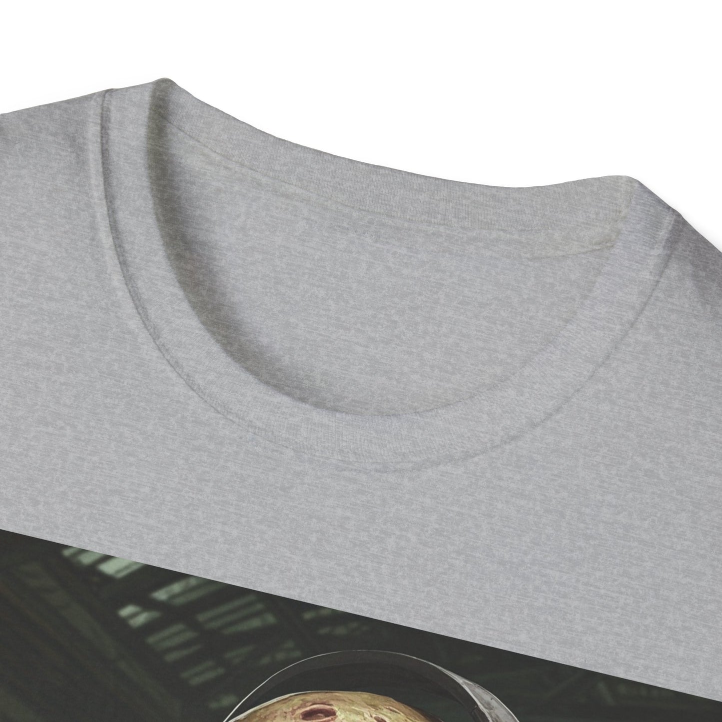 UK - Zombie Listening to Music Unisex Softstyle T-Shirt
