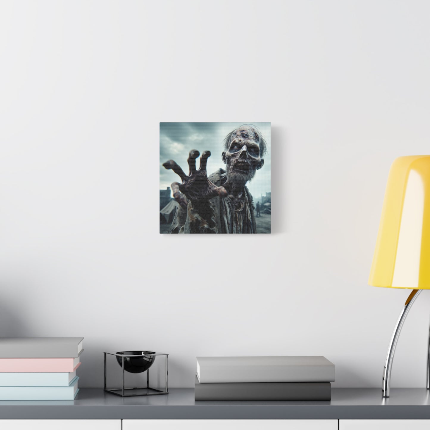 Zombie Hand Wall Art - Matte Stretched Canvas for Halloween Decor