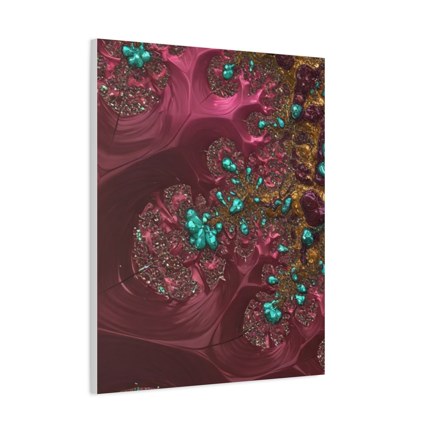 Abstract Art Canvas Print - Vibrant Fractal Design for Home Decor