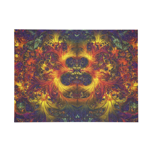 Vibrant Fractal Art Puzzle - 500-Piece Colorful Challenge