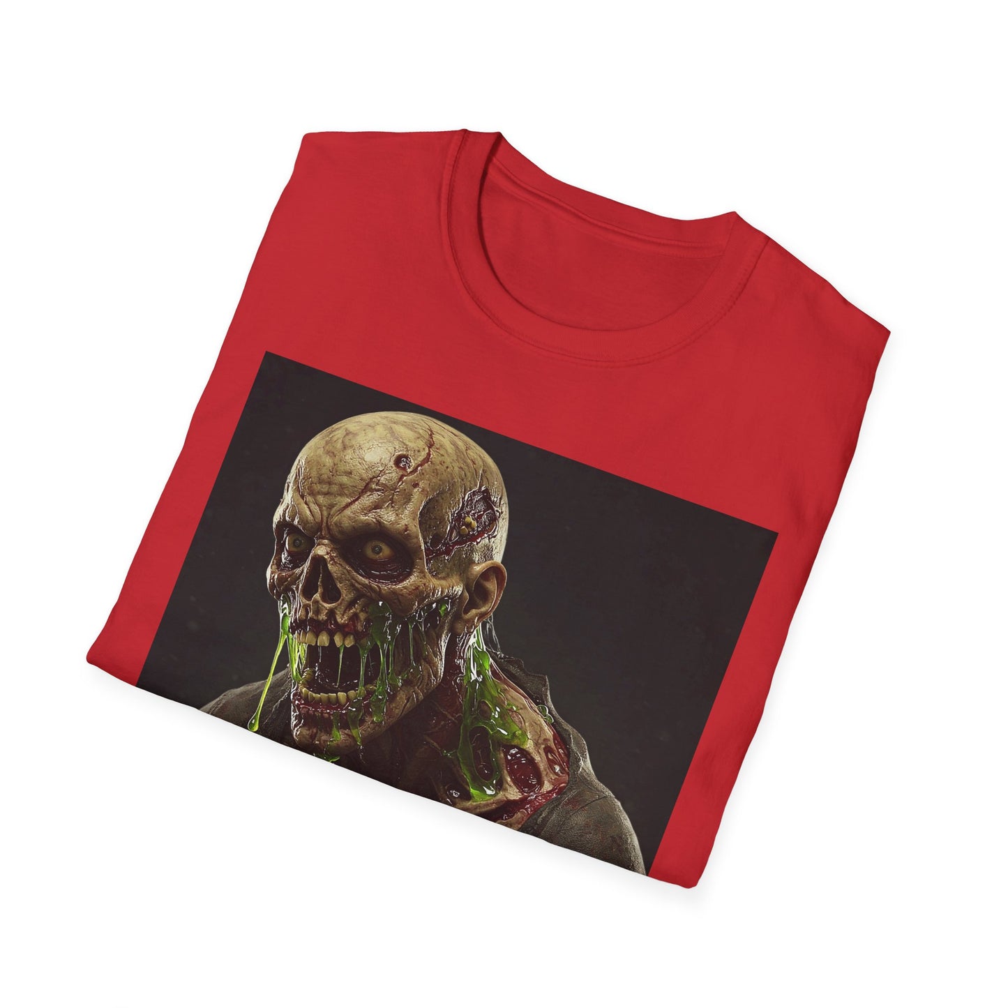 Apocalyptic Portrait Tee, bold, decaying zombie graphic
