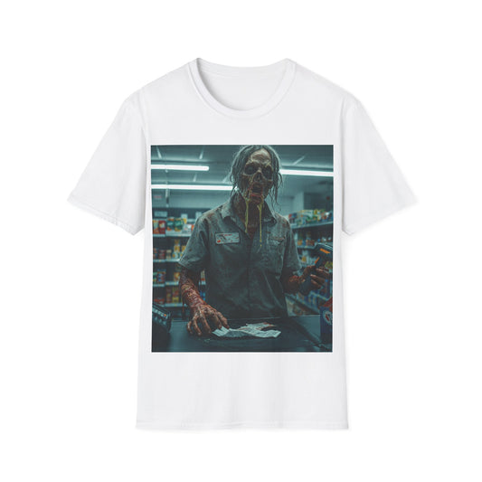 UK - Horror Fan Apocalyptic Portrait Tee, bold, decaying zombie graphic