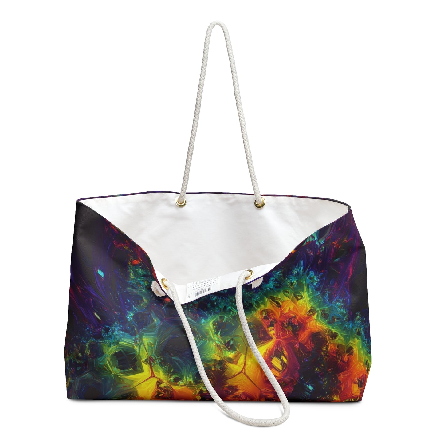 Vibrant Abstract Weekender Bag - Colorful Travel Tote for Adventurers
