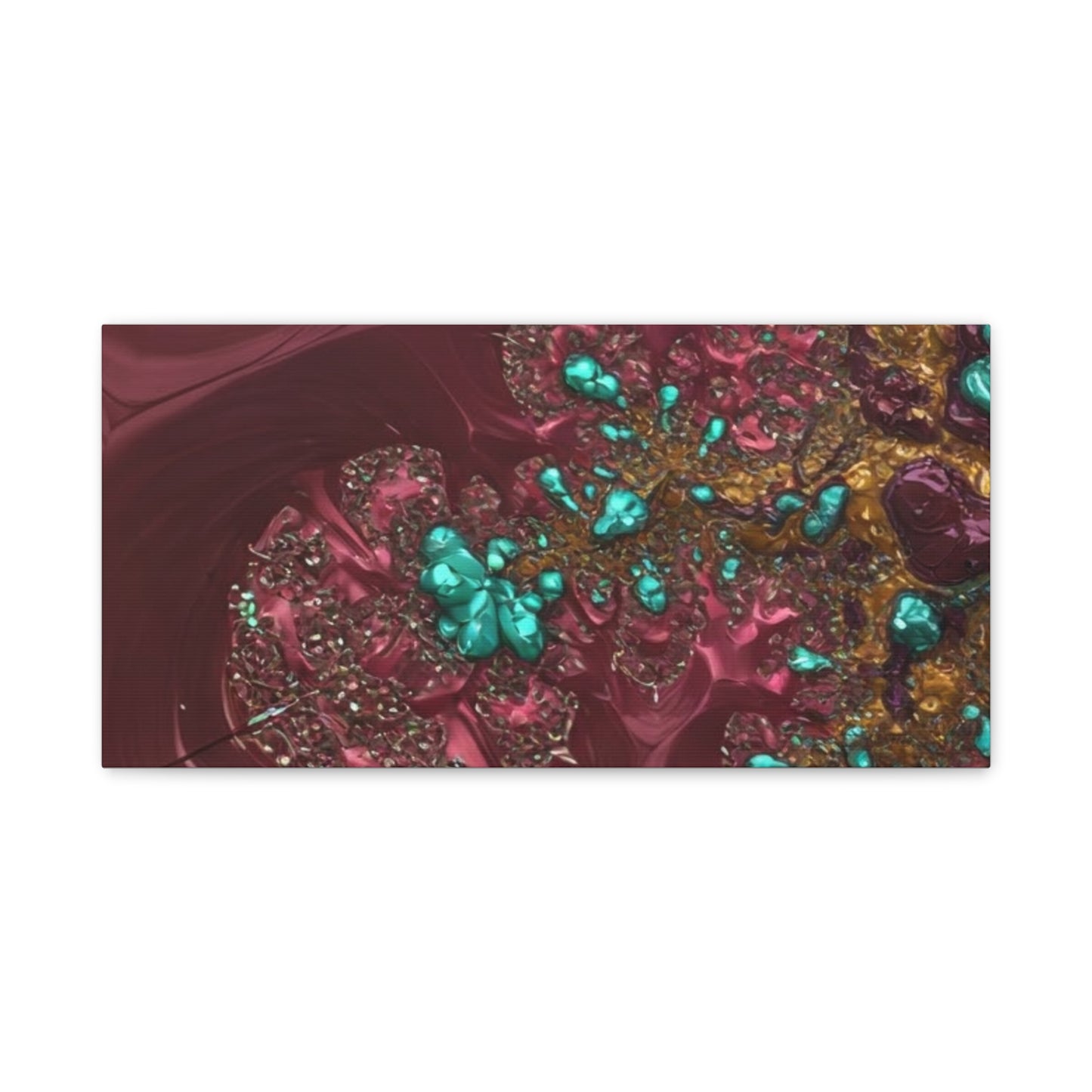 Abstract Art Canvas Print - Vibrant Fractal Design for Home Decor