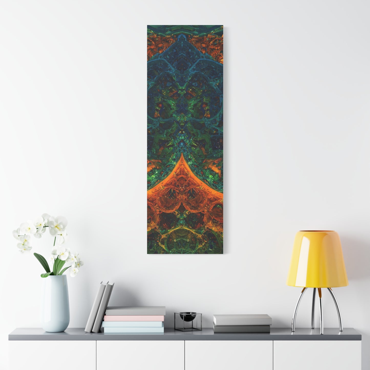 Vibrant Abstract Fractal Art Canvas Print
